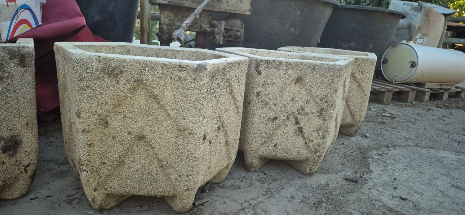 Maceteros exagonal de piedra