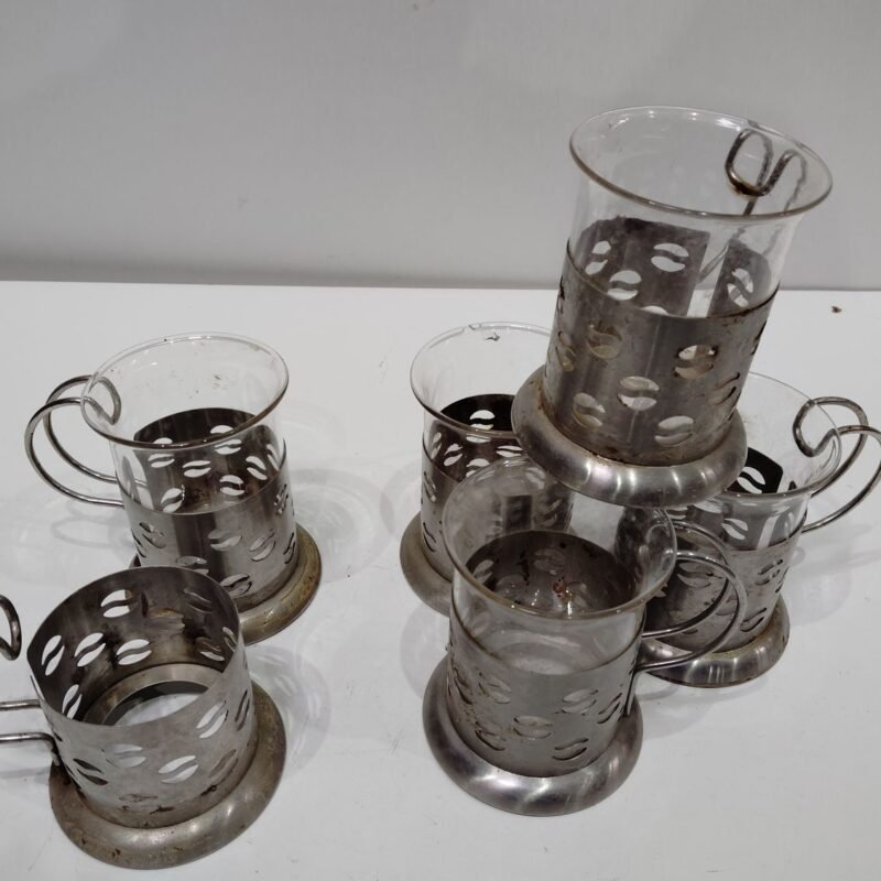 juego de cafe metalico