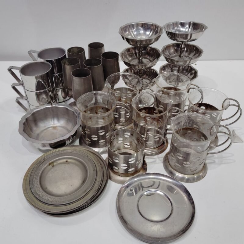 juego completo de vasos, opas, platos jarras