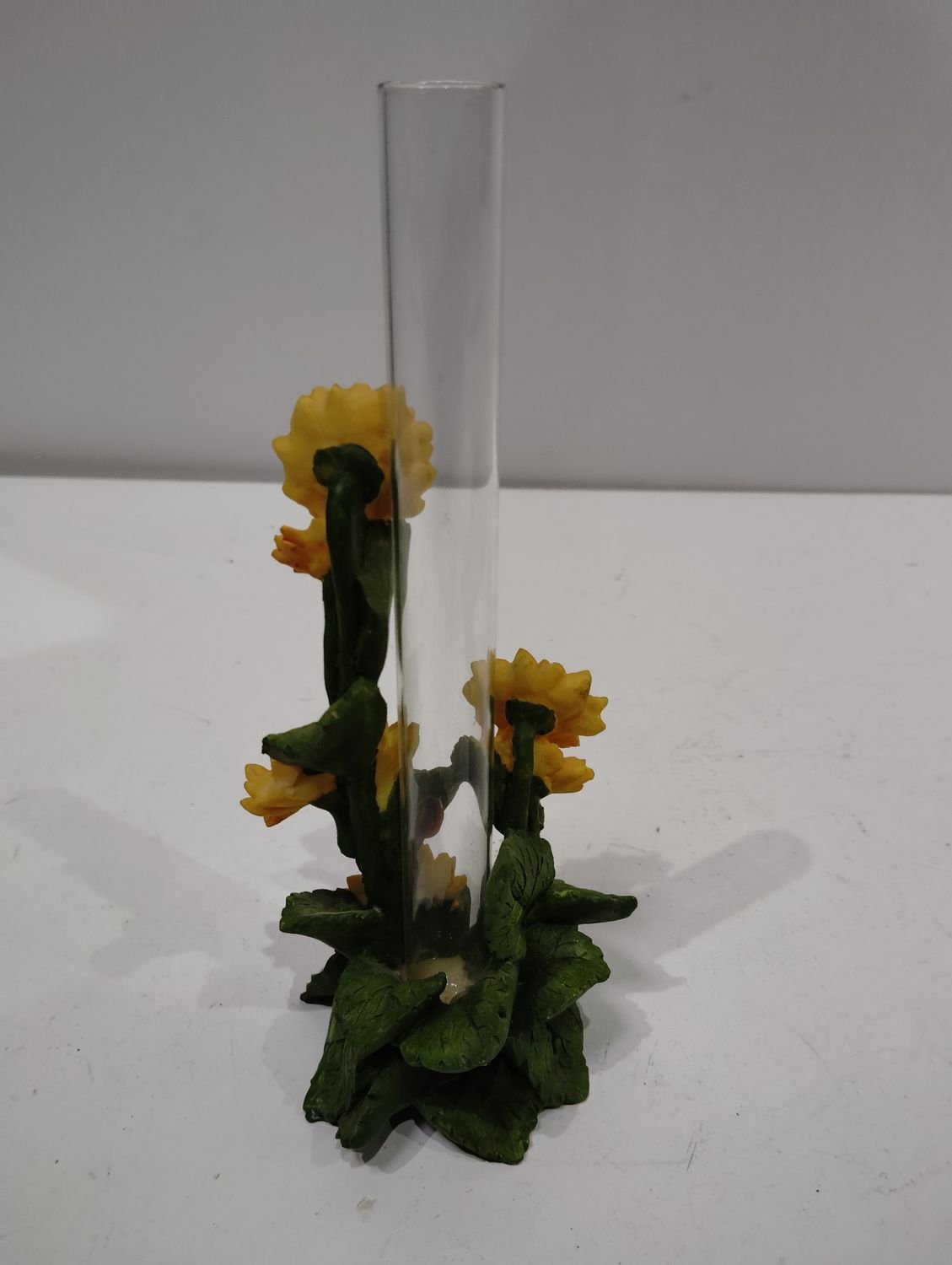 Florero de cristal y adornos de ceramica - Imagen 2