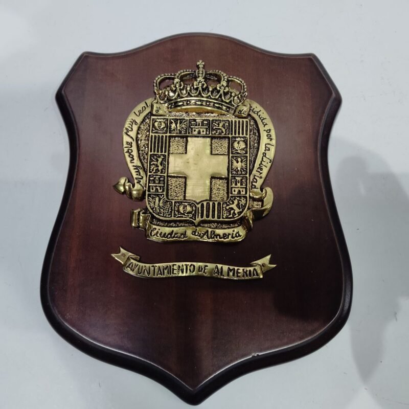 Escudo de almeria en bronce